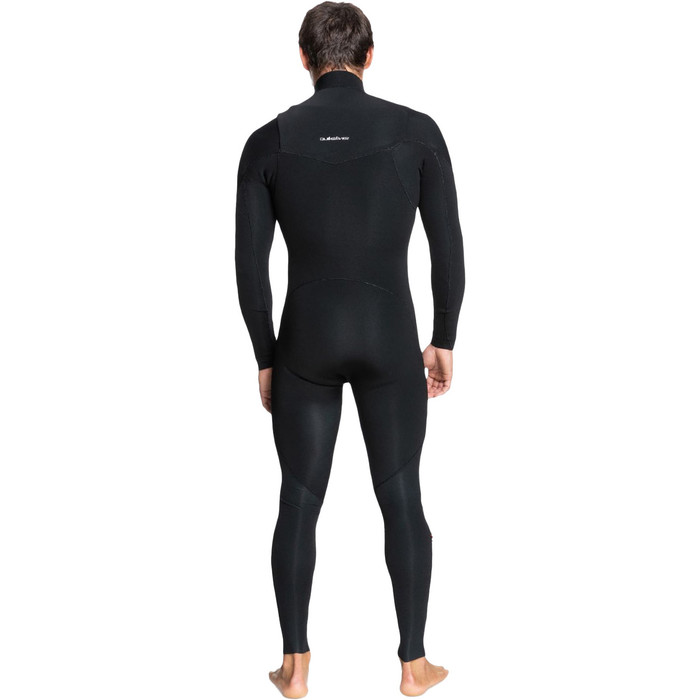 2024 Quiksilver Mens Everyday Sessions 4/3mm Chest Zip Wetsuit EQYW103201 - Black